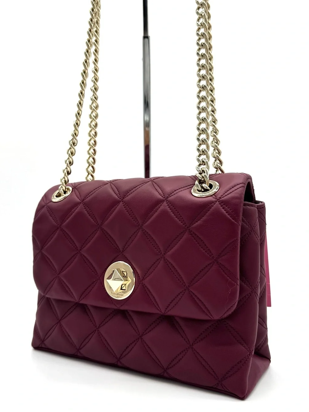 Kate Spade Natalia Small Flap Crossbody Bag in Blackberry